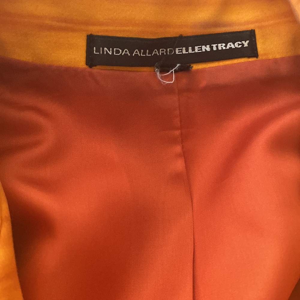 Ombré orange and gold plus size jacket by Linda Allard for Ellen Tracy. Size 2X - Picture 3 of 4